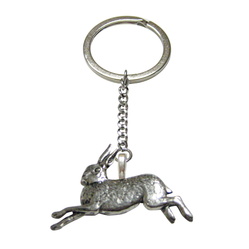 Running Rabbit Hare Pendant Keychain - image 1